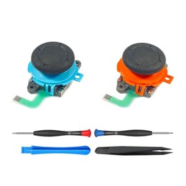 ElecGear 2個ジョイスティック交換用のSwitch 2 Joy-Con 2 コントローラー、アナログ左右コントロールスティック + 修理ツール付き