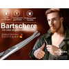Beard scissors from Solingen with curved cutting surface, hair scissors,