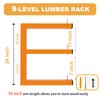 6 Pack Wall-Mounted Lumber Rack, Heavy Duty Wood Storage Racks,