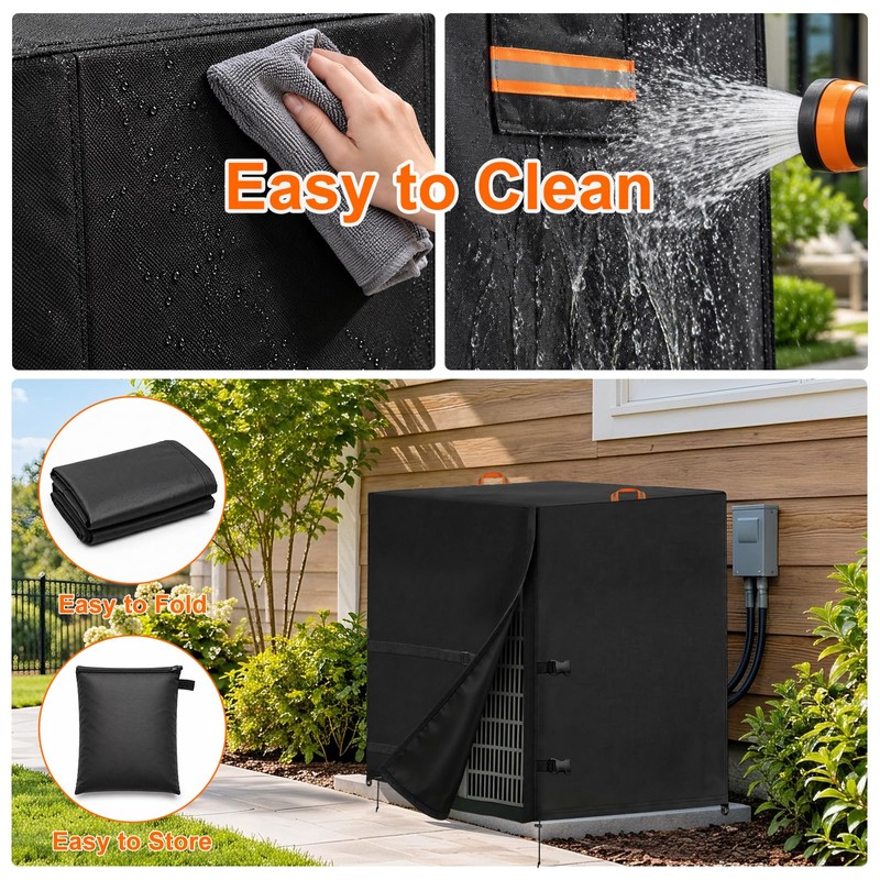 Air Conditioner Cover for Outside Units,30"Wx30"Dx32"H,600D Waterproof