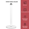 Novel Solutions Stainless Steel Matt White Coated Kitchen Towel Roll
