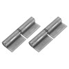 uxcell 2 Pack 3-8/9" x 1-1/3" Weld-on Steel Gate Flag