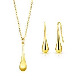 Philip Jones Gold Plated Teardrop Set
