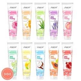 Shakat 1+1+1 Shakat Super Simple Body Peeling Gel Scrub Exfoliation Lavender 3pcs / 1+1+1 샤카트 초간단 바디 필링젤 스크럽 각질제거 라벤더 3개