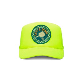 Friday Feelin' Pickleball Hat for Women - Adjustable Womens Trucker Hat with Mesh Snapback, Baseball Hats for Women - Neon Trucker Hat