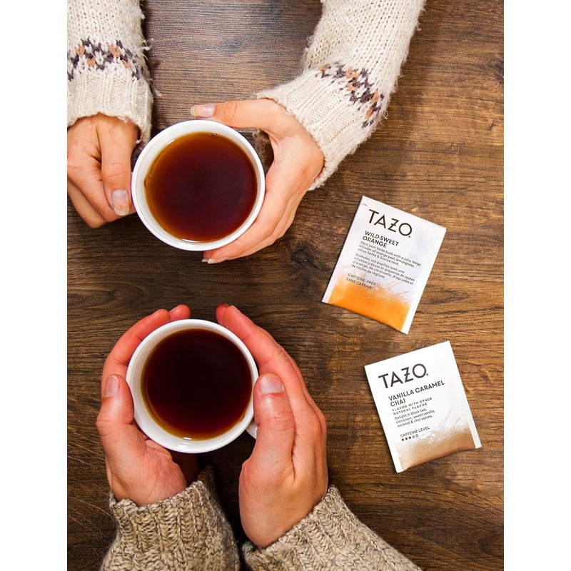 TAZO Tea Bags, Passion, Pumpkin Chai, Vanilla Caramel Chai, Wild