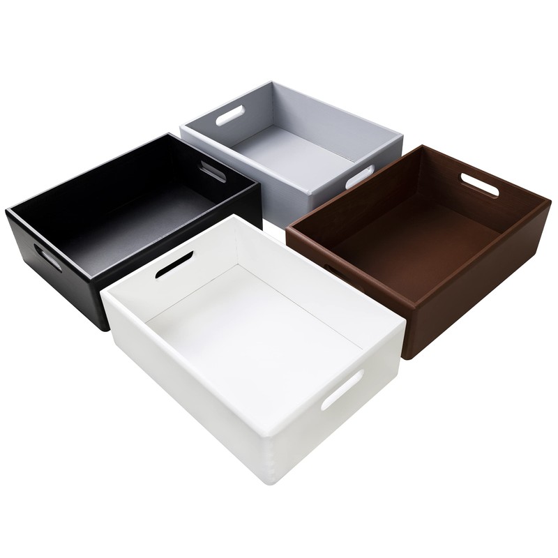 Creative Deco Brown Wooden Crate Fruit Box Basket 30 x