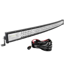 Willpower 42 inch Triple Row LED Light Bar with Wiring Harness Kit, White, Plastic, Aluminum