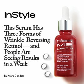 Dermelect Cosmeceuticals Outcrease Retinol Trifecta Serum for Face Anti Aging Serum, 3 types of Retinol, Vitamin E Hydrating & Smoothing Treatment for Pores, Sun Damage Fine Lines & Wrinkles 1.0 fl oz