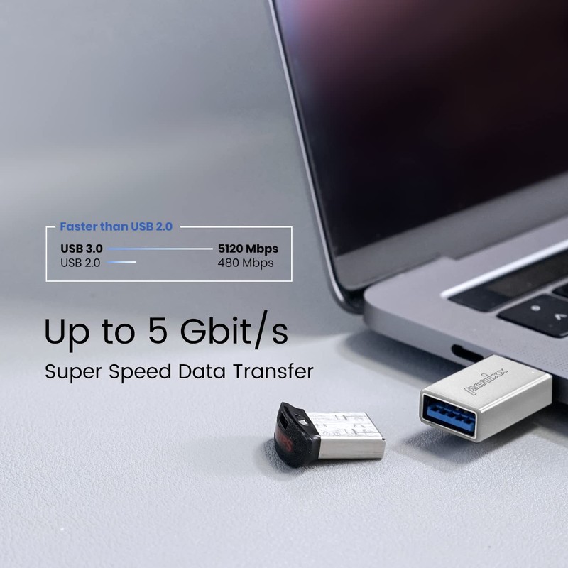 Perixx PERIPRO-404 USB C Male to USB A Female Adapter