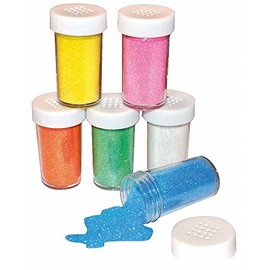 Playbox PBX2470599 2470599 Glitter Powder, Set of 6 Pieces Pastel, Weight-250 Gram, Multi Color