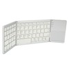 Foldable Bluetooth Keyboard 63 Keys Metal Ultra Thin Mini Folding