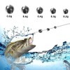205pcs Fishing Weights with Split Shot Sinkers 5 Sizes Stream