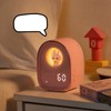 Smart Alarm Clock Cute Rabbit Capsule Look LED Night Light