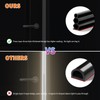 SILIENTWERK 40 Feet Self-Adhesive Rubber Weather Stripping Fits Big Gaps,