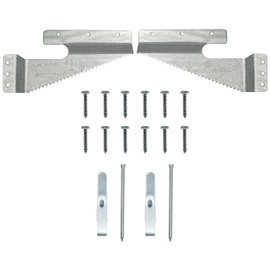 Wall Buddies Large Hanger for Wood Picture Frames - Supports 60 lbs - 5 Pack - Includes Wall Hooks, Nails and Screws