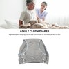 Adult Cloth Diaper XXL Light Gray High Absorption Leak Free