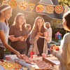 Affrolling 80 Pcs Pizza Party Decorations Cutouts with Glue Point