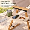 Camping Chair Side Tray with Cup Holder – Clip-On PP