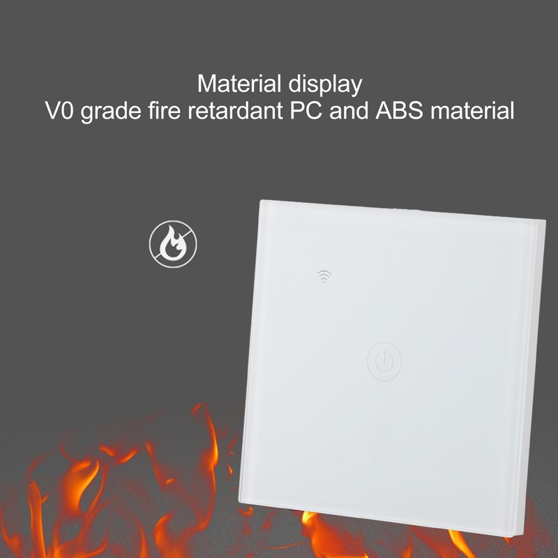 WiFi Smart Wall Light Switch Glass Panel Bluetooth Voice Control