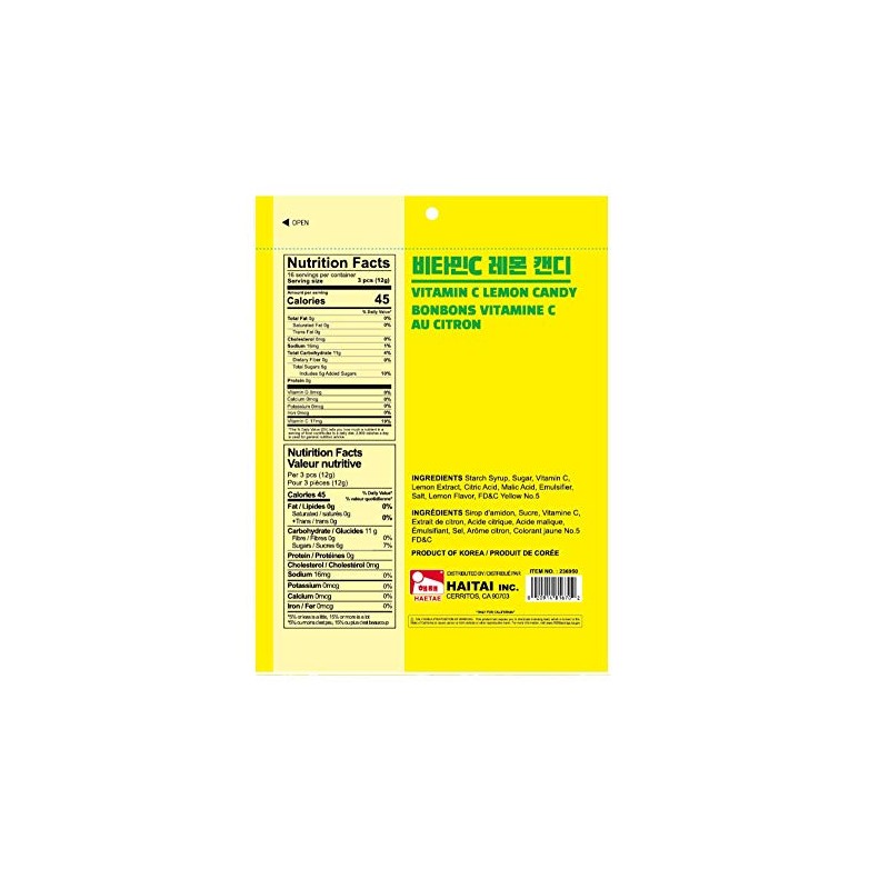Haetae Candy assorted flavors 200g (Vitamin C Candy)