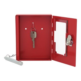 Rottner emergency key box NSK 1 with mallet, cylinder lock, including 2 steel keys - made of steel - including mounting material