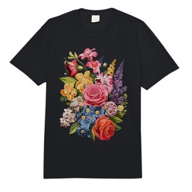 Vintage Pressed Flowers Aesthetic Outfit Cottagecore Women Comfort Colors Adult Heavyweight T-Shirt