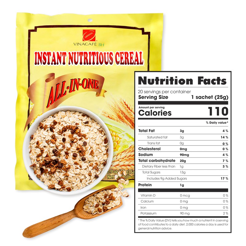 Vinacafe Instant Cereal Mix – 20 Sachets (14.11 Oz) |