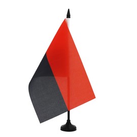 AZ FLAG - Ukraine Nationalist Table Flag 8.5 x 5.5 Inch - Small Desk Flag 100% Polyester with 25 cm Handle and Black Plastic Base