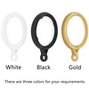 30 PCS Plastic Curtain Rings (White)