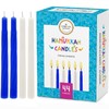 The Dreidel Company Menorah 44 White and Blue Hanukkah Candles