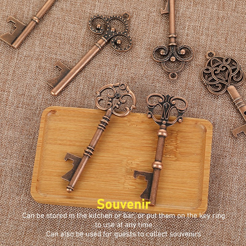 25pcs Bottle Opener Retro Metal Key Bottle Opener with Tag