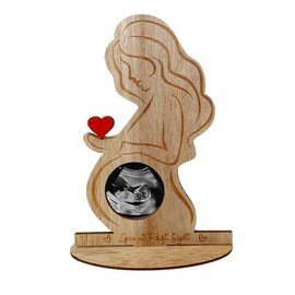 Pregnancy Picture Frame for Expectant Mother Gifts for Expectant Mothers Baby Ultrasound Pictures Photo Frame Made of Wood Pregnancy Gift for Expectant Mother to Be Baby Shower