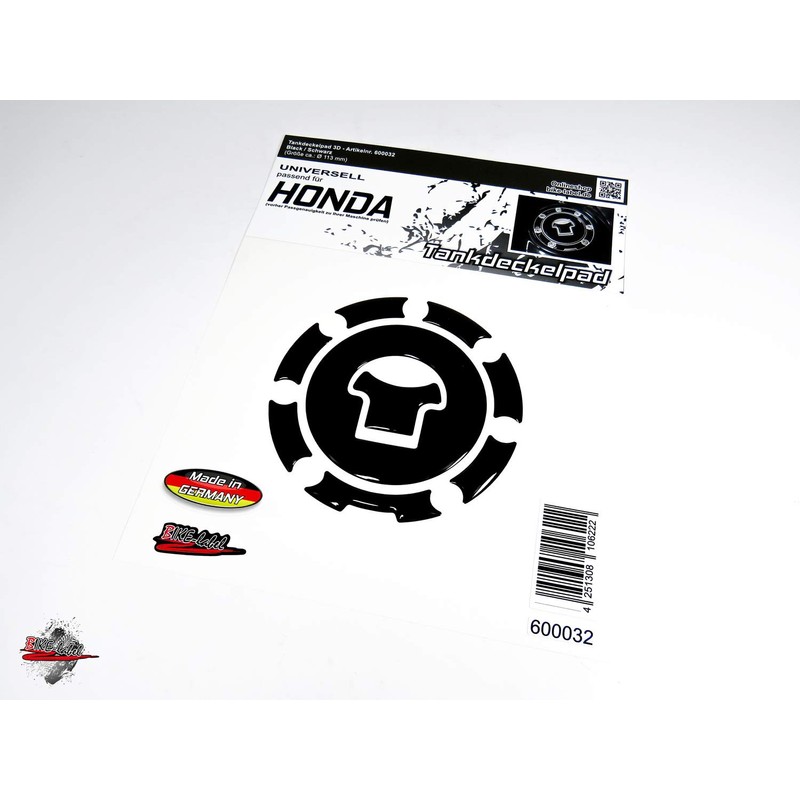 BIKE-label Tank Pad Fuel Cap Pad Black Compatible with Honda
