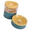 Pet Double Bowl Water Dispenser 1L Neck Protection Anti Tip