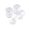cyclingcolors 2 x Plastic Containers Clear Round Container Bottle Glitter