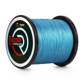 RUNCL Upgraded Braided Fishing Line, Colorfast Fishing Line Braid for Bass, Trout, Crappie, Ultra Strong Braid for Saltwater Freshwater, Abrasion Resistant, Zero Stretch, 6-80lb, 150/300/500/1000Yds