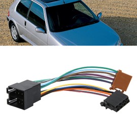 ISO Standard Car Plug, ISO Car Stereo Audio Wiring Harness Kit Fit for 106 206 306 307 405 406 607