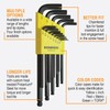Bondhus 10937 Set of 13 Balldriver L-wrenches, sizes .050-3/8-Inch