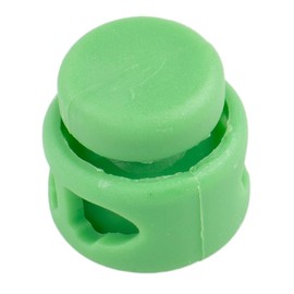Paracord Planet Double Barrel Cord Lock Draw String Toggle Stopper – Choose from 5, 10, and 20 Pack Sizes (Green, 5 Pack)