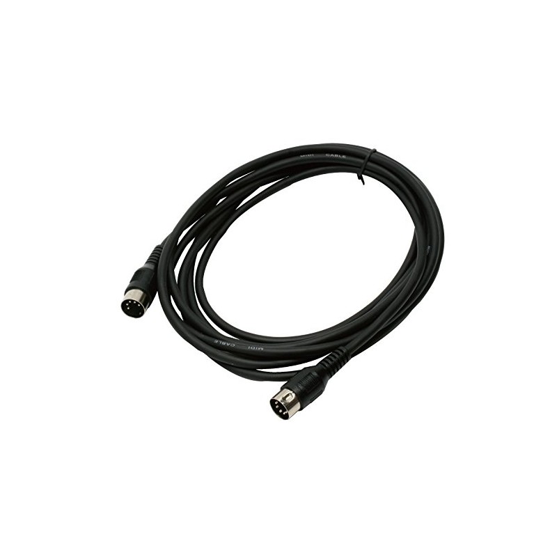 Kikutani TM-300 TECH MIDI Cord, 9.8 ft (3 m), Black