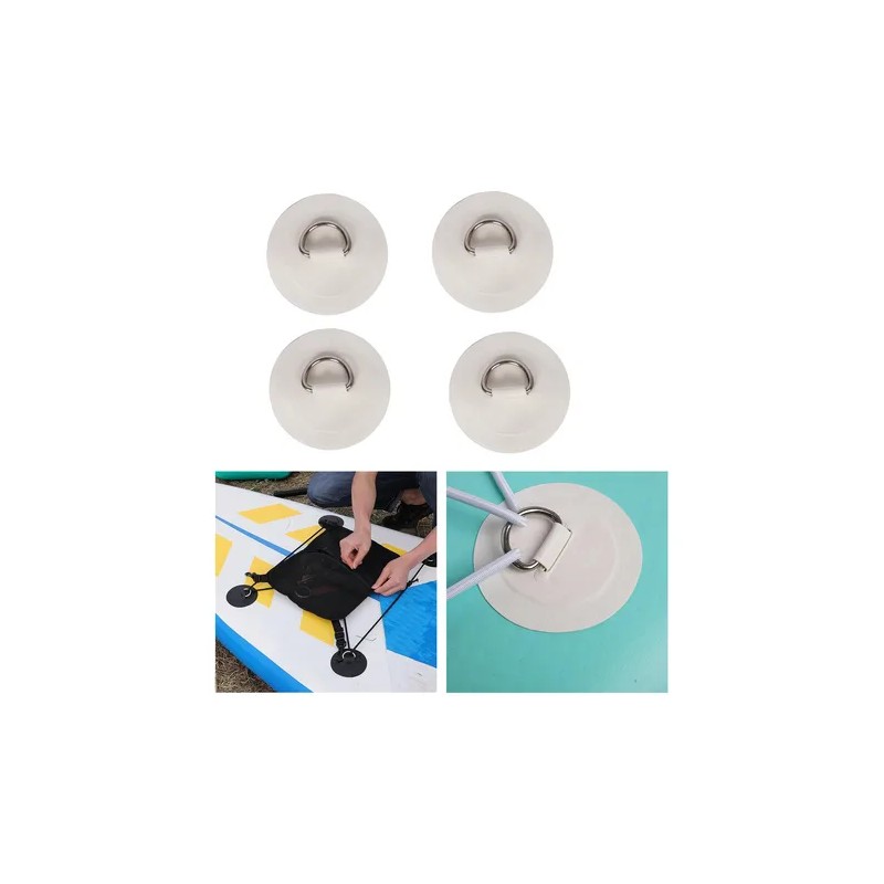 4 Pieces D Rings Patch D Rings Pad Portable Durable