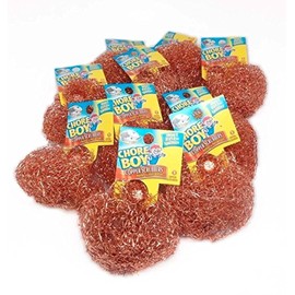 6 Pieces Of Chore Boy Copper Scouring Pad 100% Pure Copper Scrubber