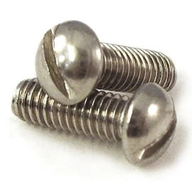 Round Slotted Machine Screws, 2BA x 5/8 inch, A2 Stainless Steel, 15 Pack