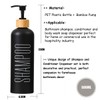 Raddile 3 Soap Dispensers, Black, 500 ml Shampoo Bottles for
