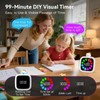 Yunbaoit Digital Visual Timer for Kids, Rechargeable 99-Minute Silent Countdown