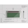 Tefuawe Hand Series 2x4 1/4 Digital Auto Darkening Welding Lens,