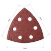 sourcing map Detail Sander Sandpaper, Triangular Sanding Paper, Hook and