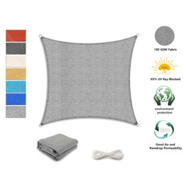 Tronssien Rectangle 10'x13' Sun Shade Sail,95% UV Blockage Canopy Awning for Outdoor Patio and Garden, Yard Activities