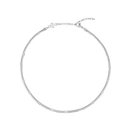 Breil Juwel Collection Sinuous Women's Necklaces in Steel Colour Silver Measuring 40 - TJ3092, Alloy Steel, No Gemstone